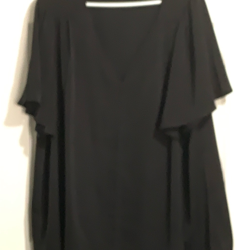 BloomChic Black V-Neck Blouse